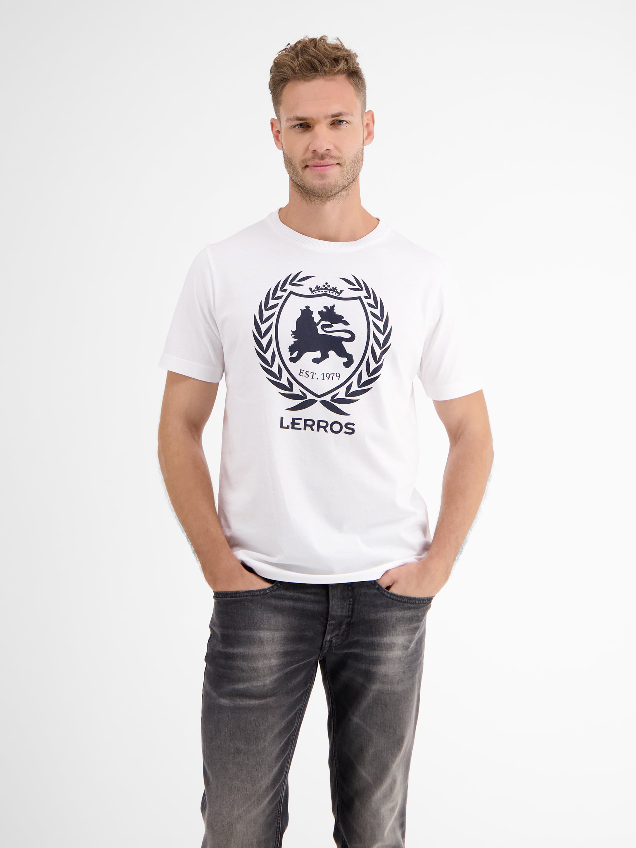 SHOP LERROS T-Shirt, – Logoprint