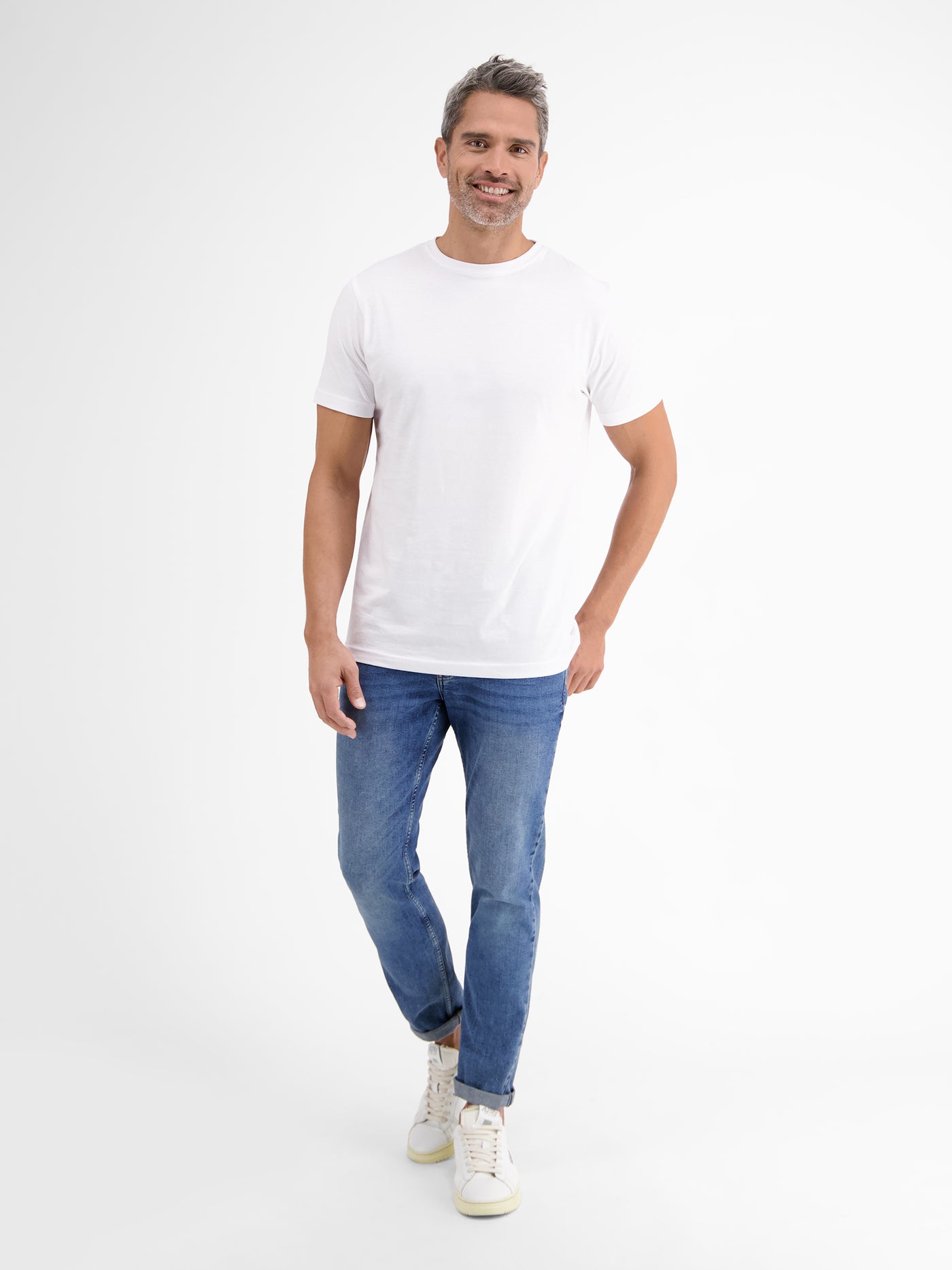 Doppelpack T-Shirt für Herren, – SHOP Baumwollqualität in Rundhals Premium LERROS