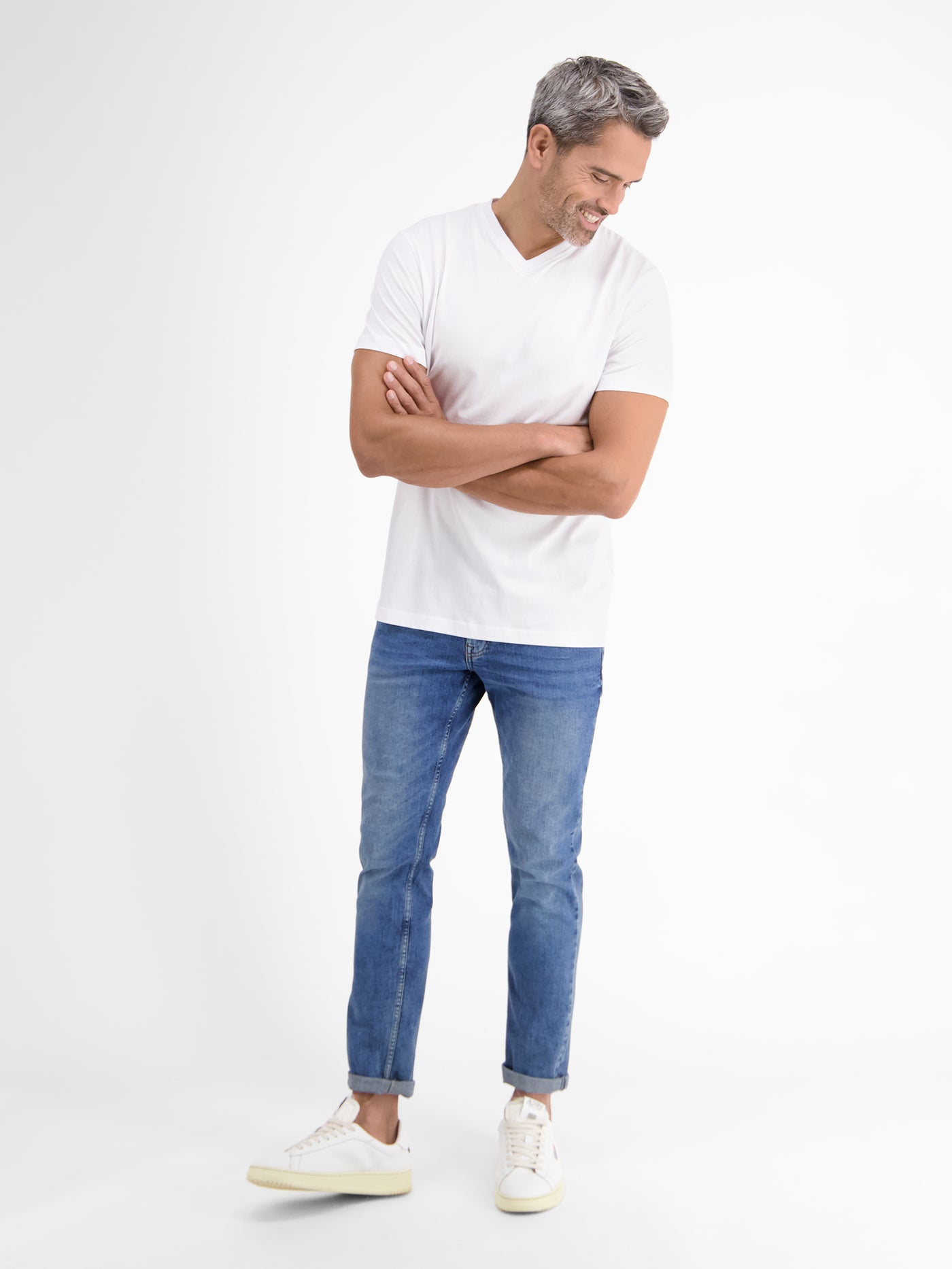 Herren – Premium LERROS T-Shirt, Baumwollqualität SHOP Doppelpack V-Neck in