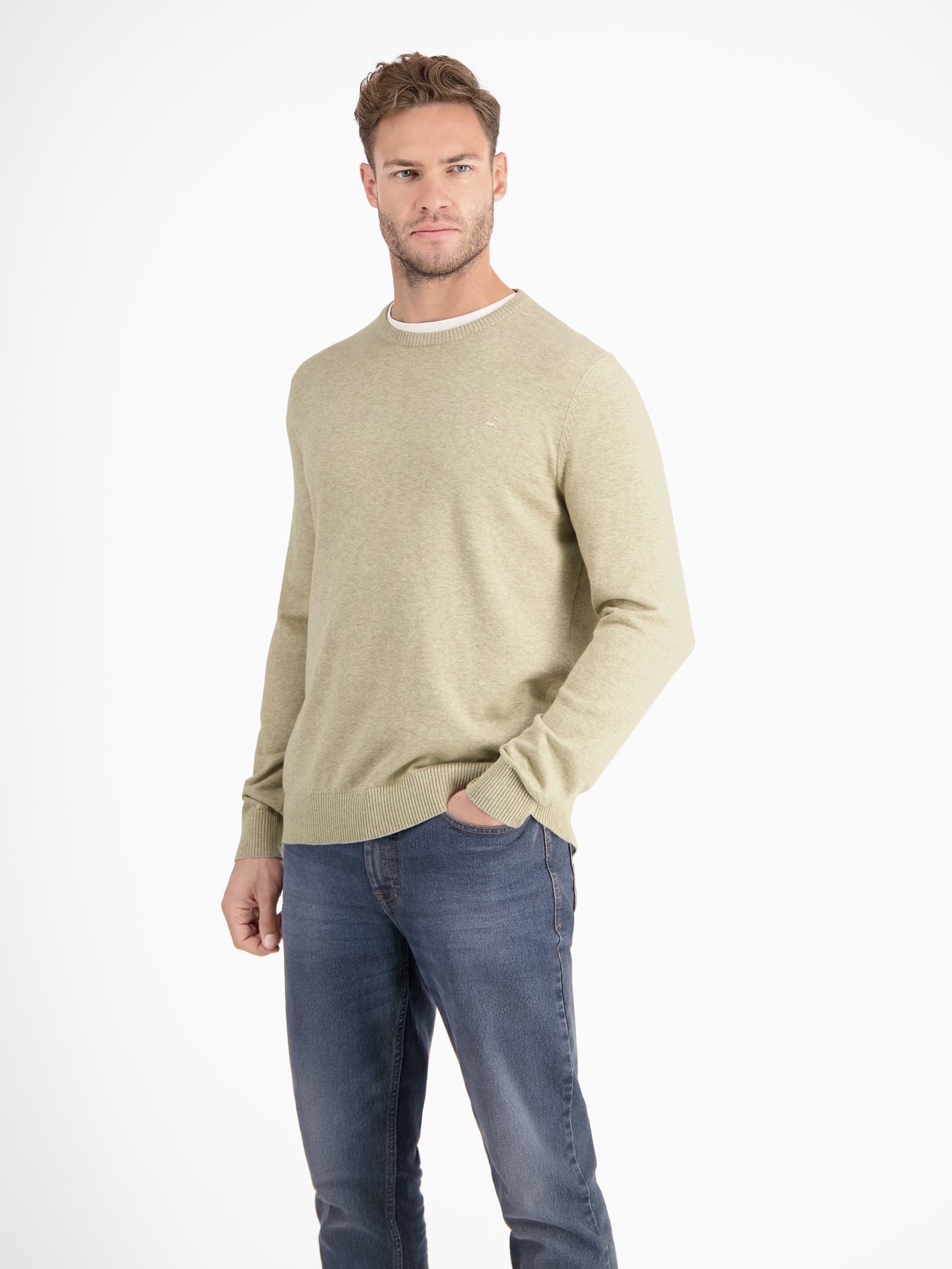 Crewneck knit sweater