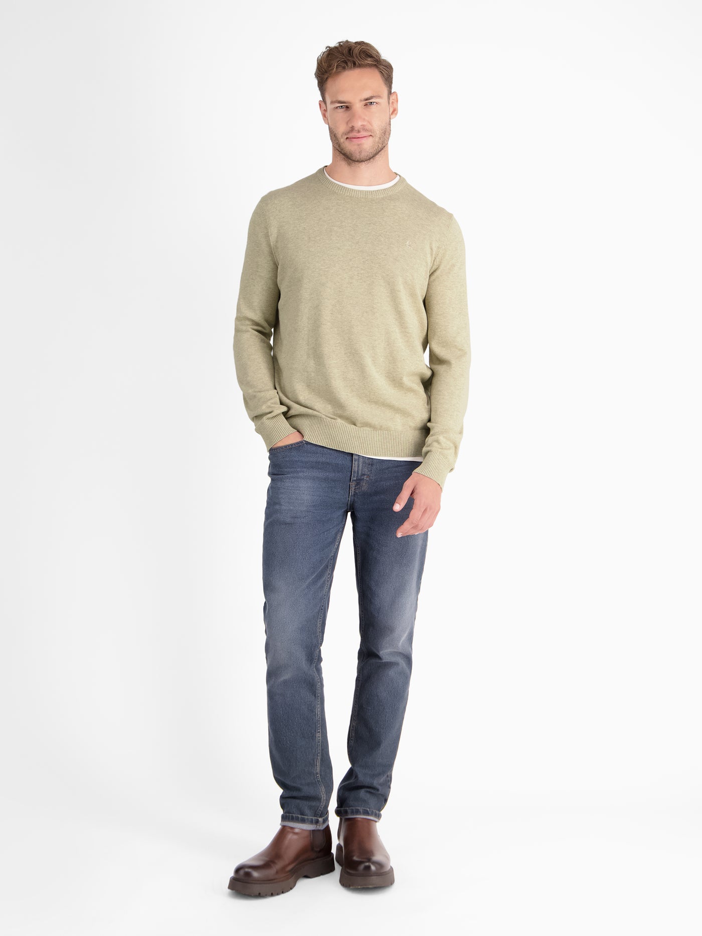 Crewneck knit sweater