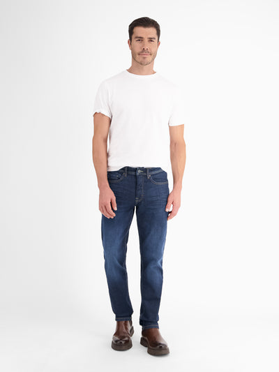 BAXTER 5-Pocket-Denim im Used-Look, RELAXED FIT, blue