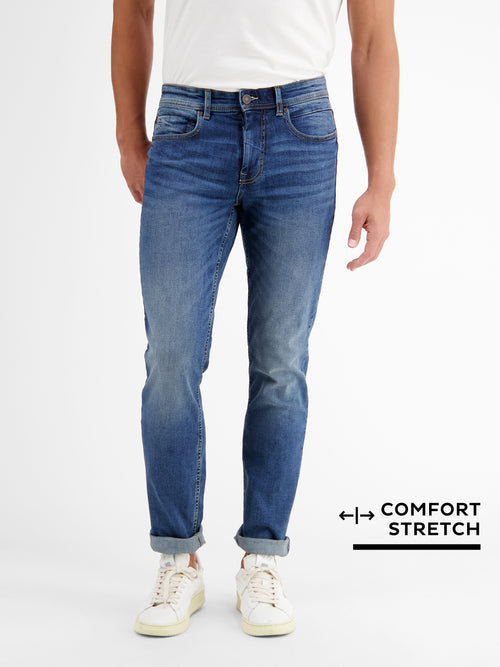 Lerros BAXTER 5-Pocket-Denim im Used-Look, RELAXED FIT, Comfort Stretch