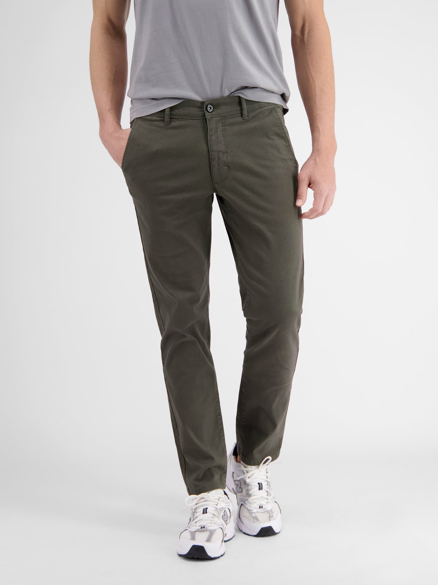 CRESTON chino met stretch, comfortabele pasvorm