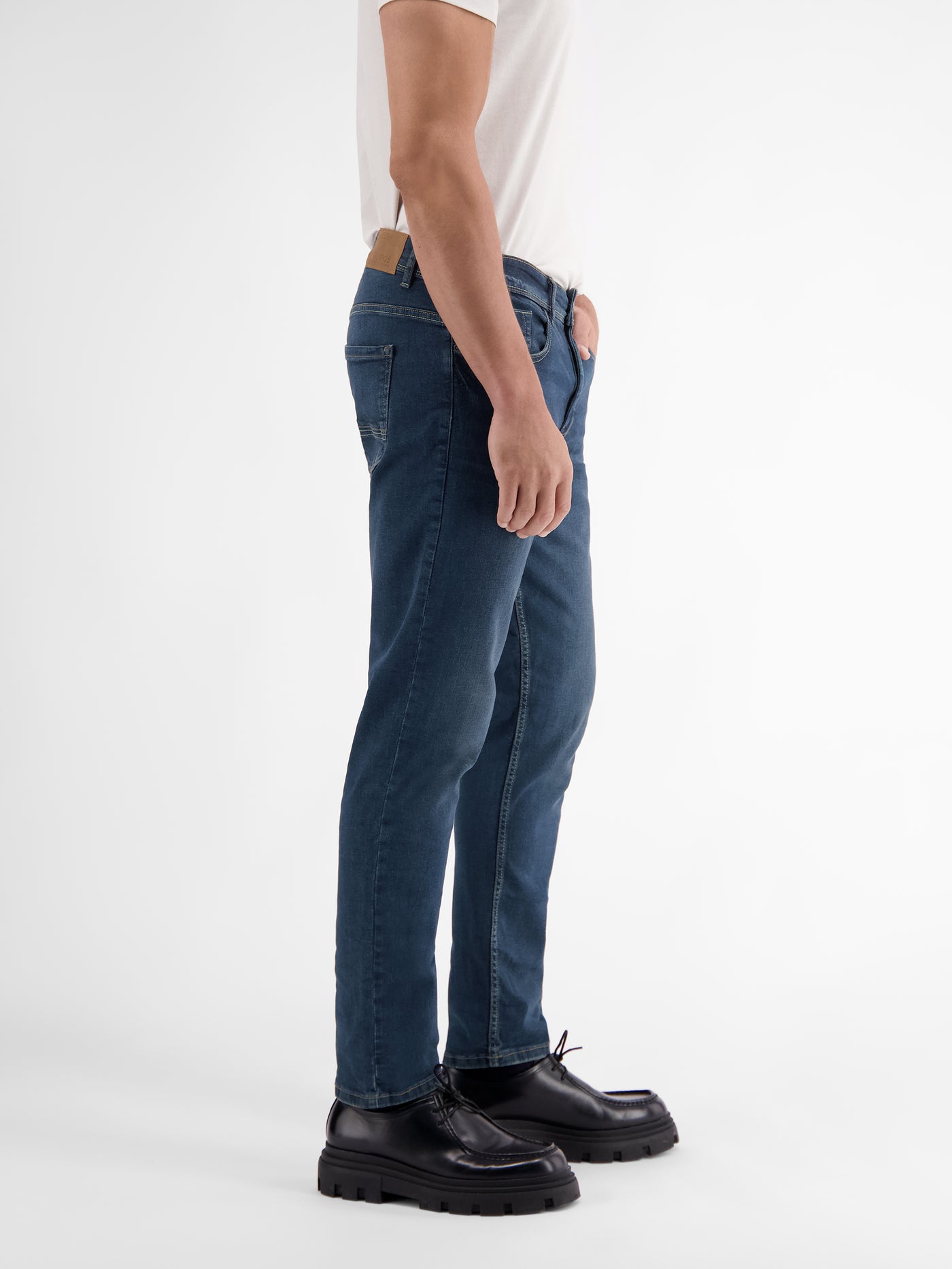 BAXTER 5-Pocket-Denim, RELAXED FIT, unifarben