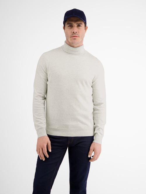 Lerros Rollkragenpullover, Flachstrick