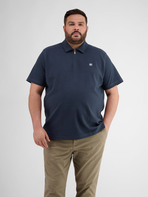 Lerros Poloshirt in Cool & Dry Qualität, mit Reißverschlusskragen