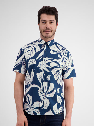 Shirt met korte mouwen in Hawaiiaanse stijl