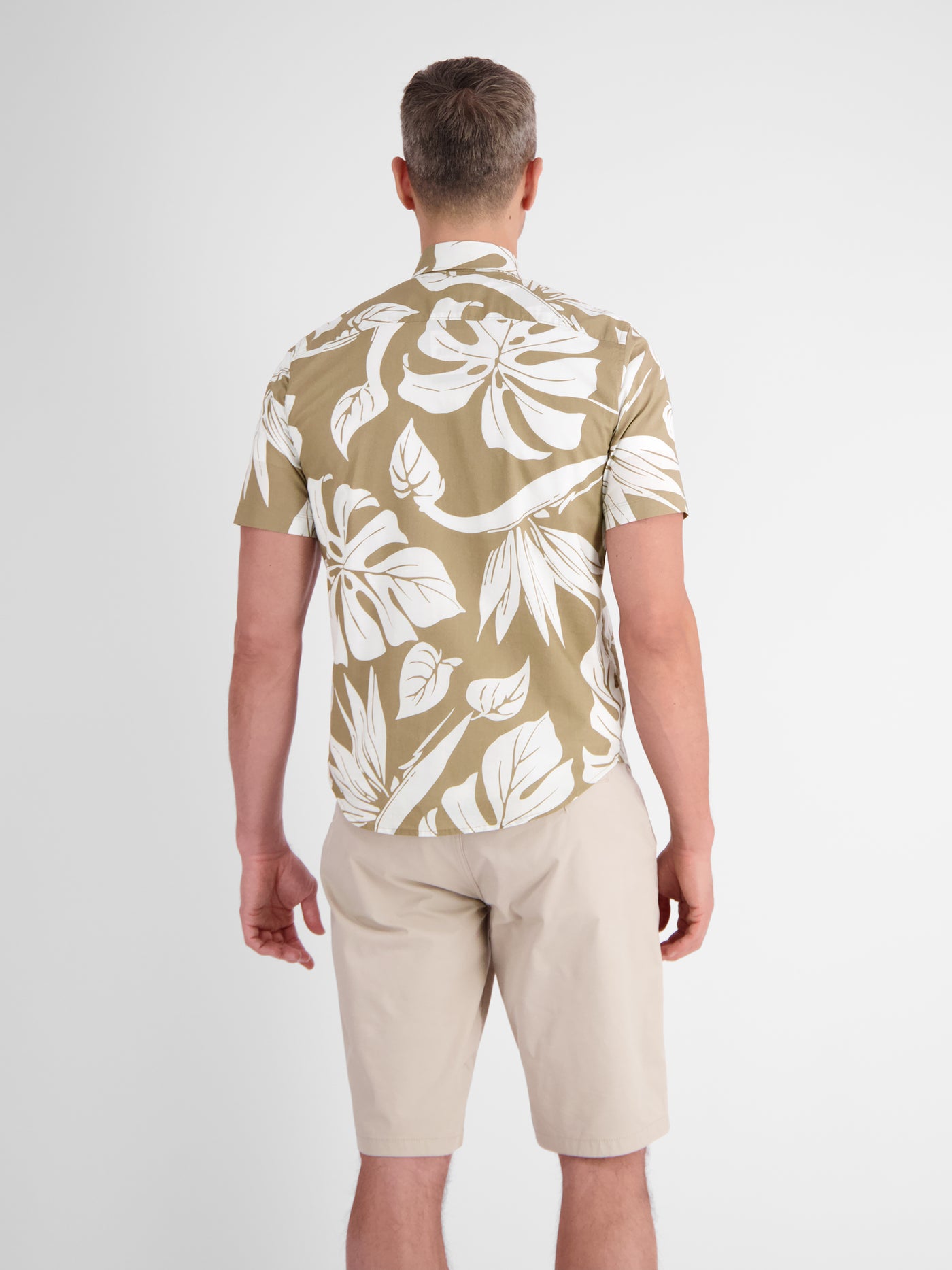 Shirt met korte mouwen in Hawaiiaanse stijl