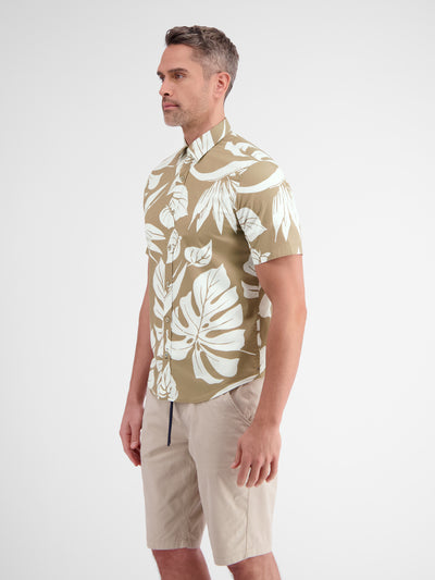 Shirt met korte mouwen in Hawaiiaanse stijl