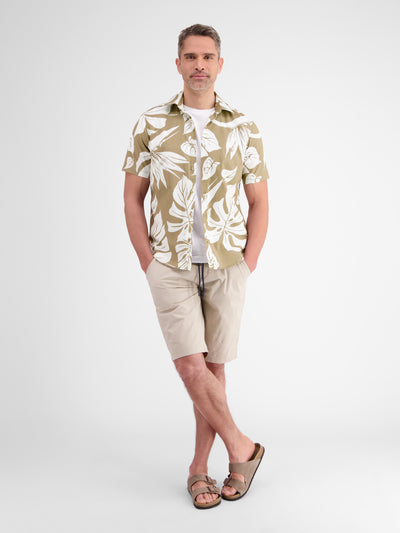 Shirt met korte mouwen in Hawaiiaanse stijl