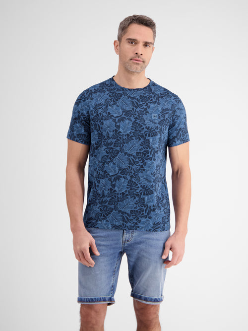 Lerros T-Shirt für Herren mit floralem Print