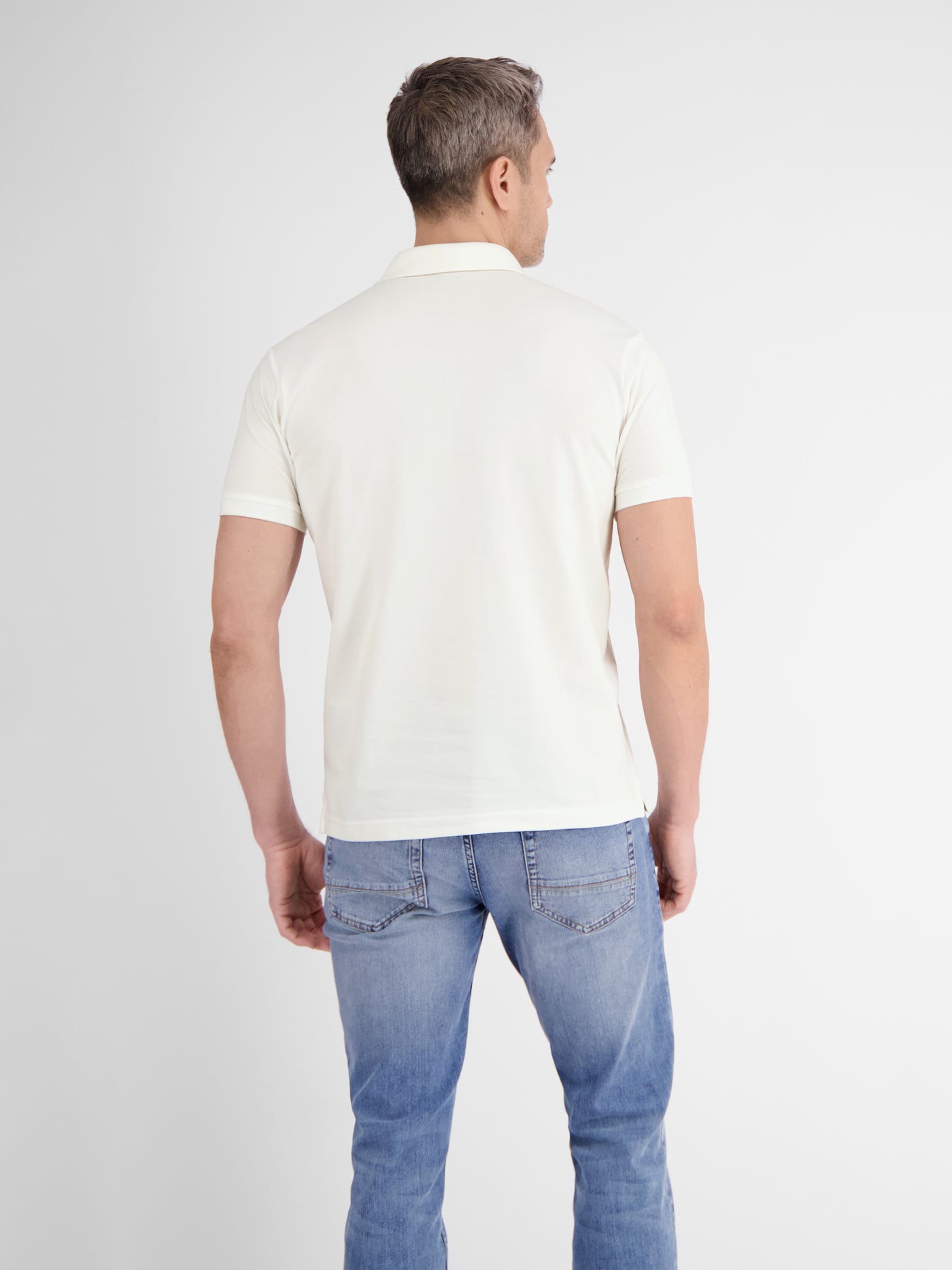 Herren Poloshirt mit Stretchanteil, unifarben