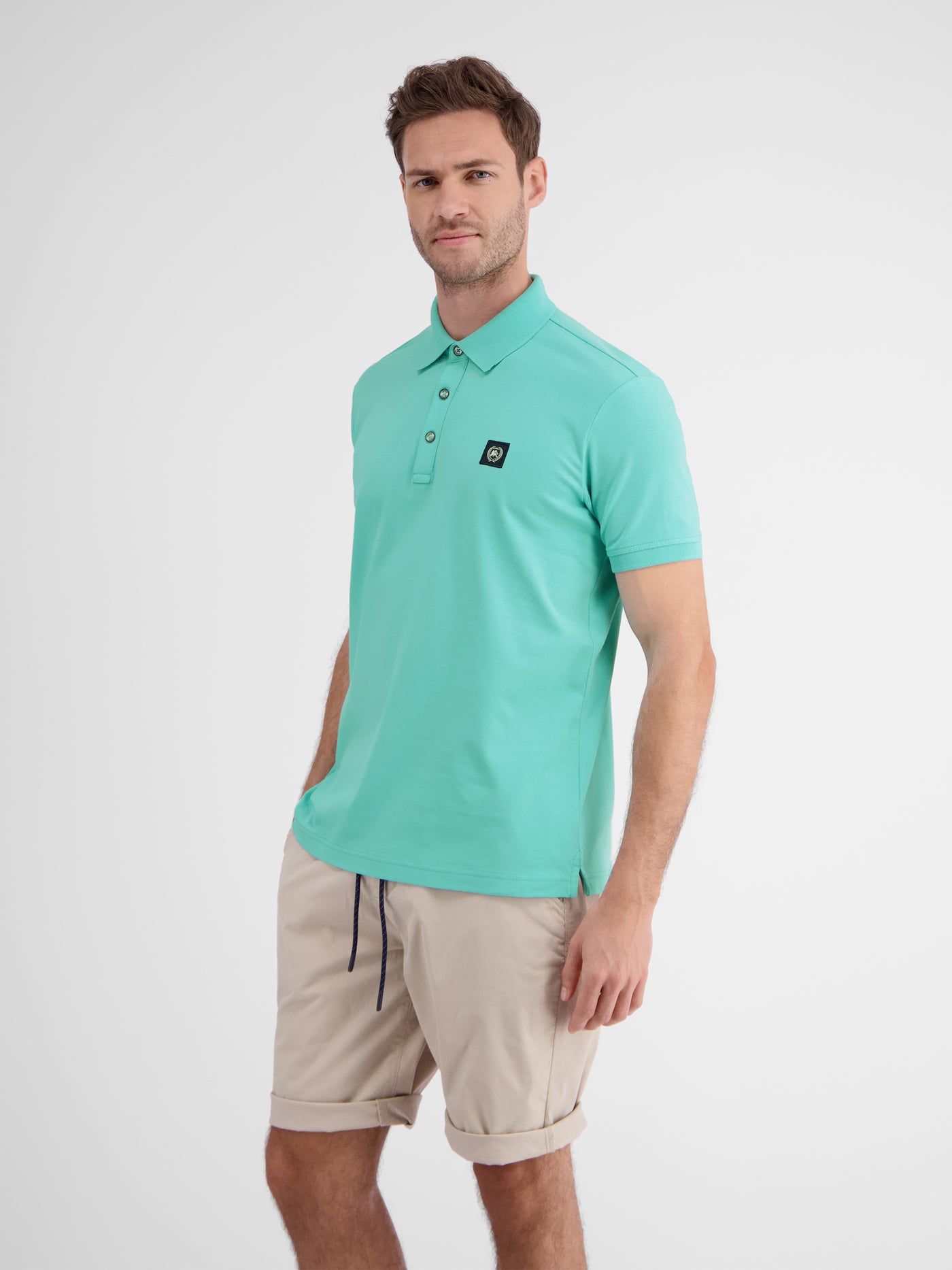 Herren Poloshirt mit Stretchanteil, unifarben