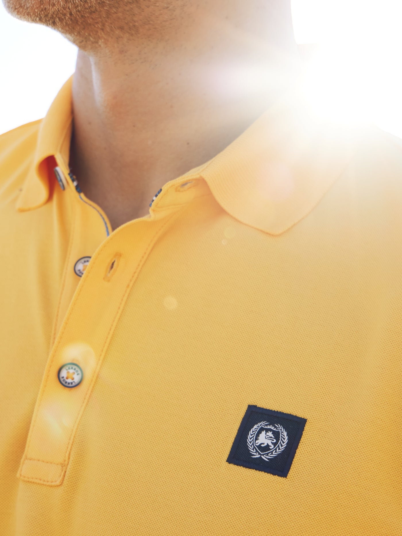 Herenpoloshirt met stretchgehalte, effen kleur