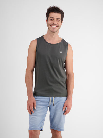 Unifarbenes Tanktop für Herren