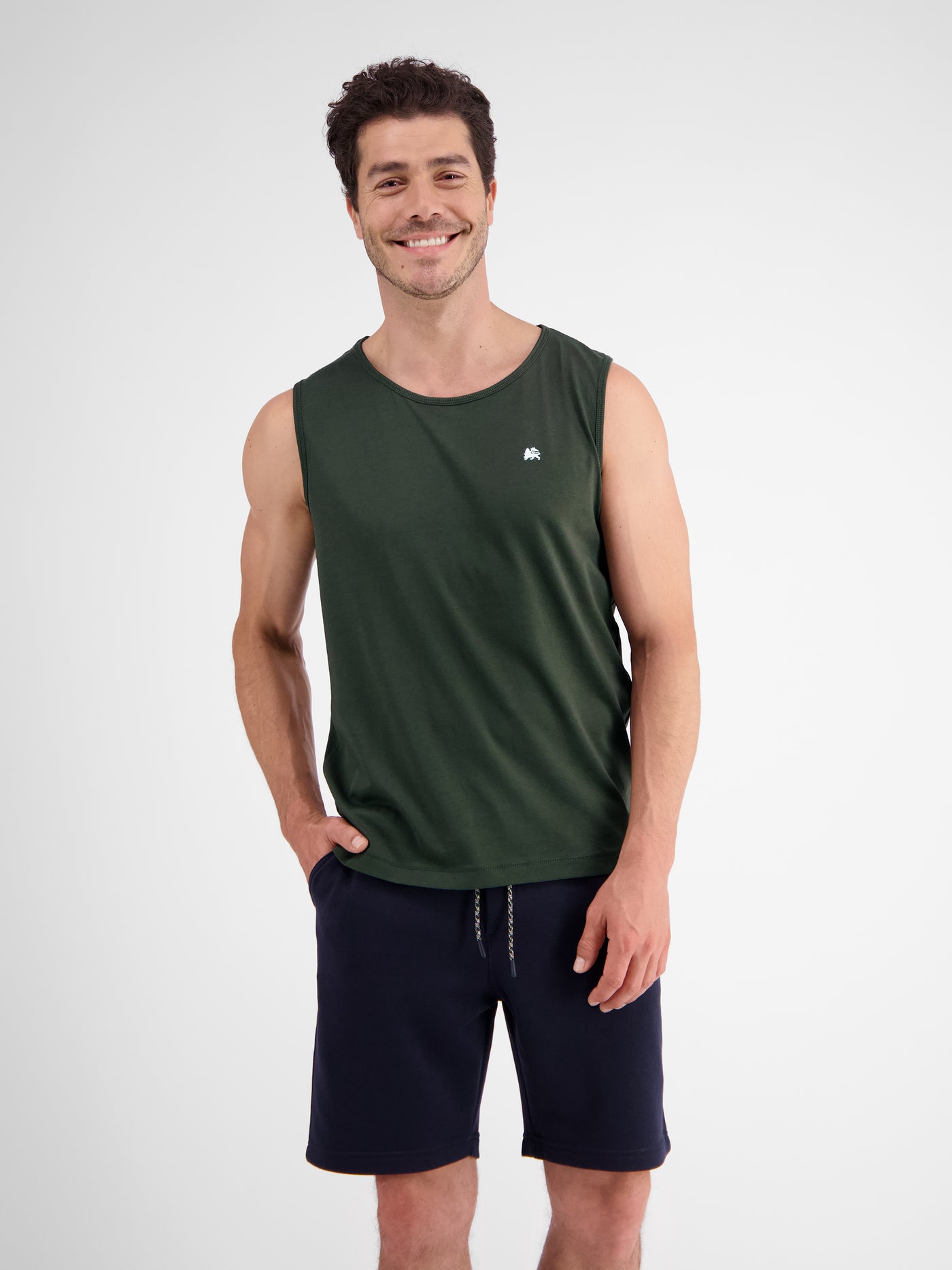 Unifarbenes Tanktop für Herren