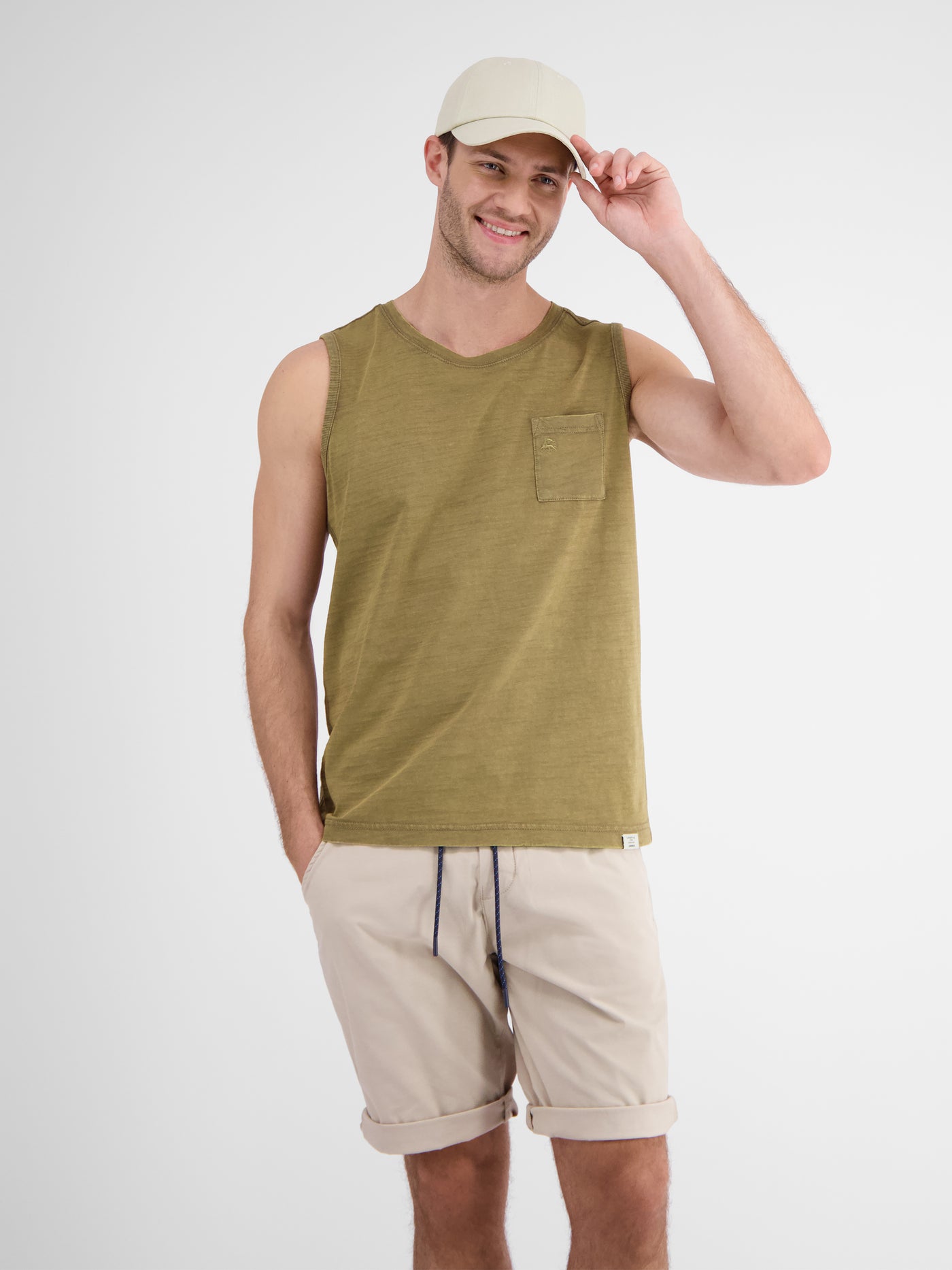 Comfortabele tanktop met borstzak