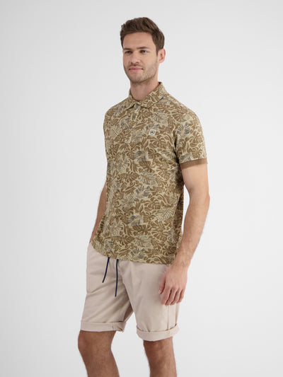 Men's polo shirt, floral print