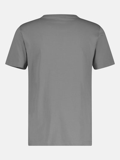 Basic T-Shirt mit Logostitch, unifarben