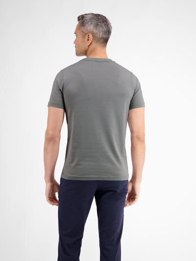 Basic T-shirt with logo stitch, plain