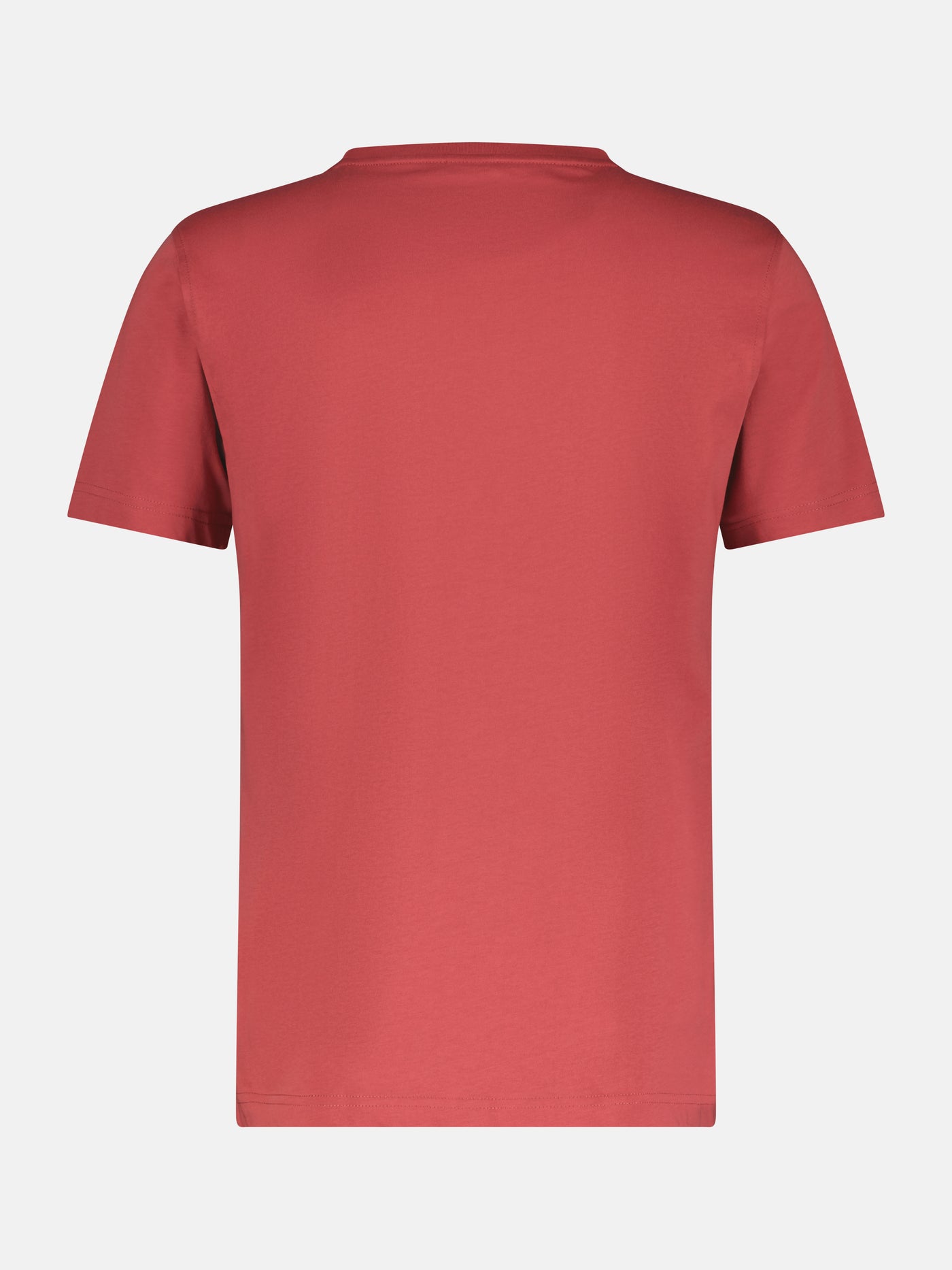 Basic T-Shirt mit Logostitch, unifarben