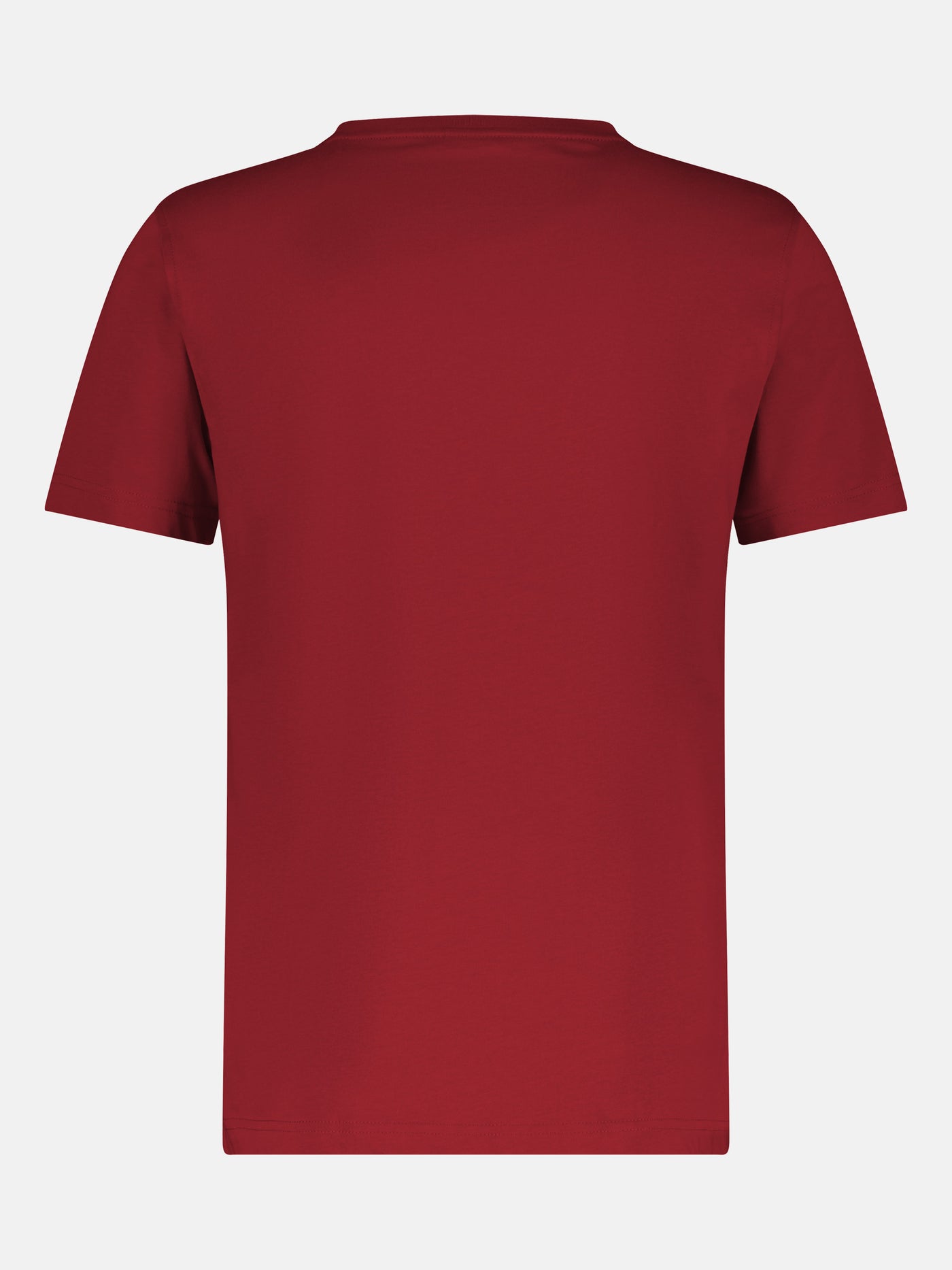 Basic T-Shirt mit Logostitch, unifarben