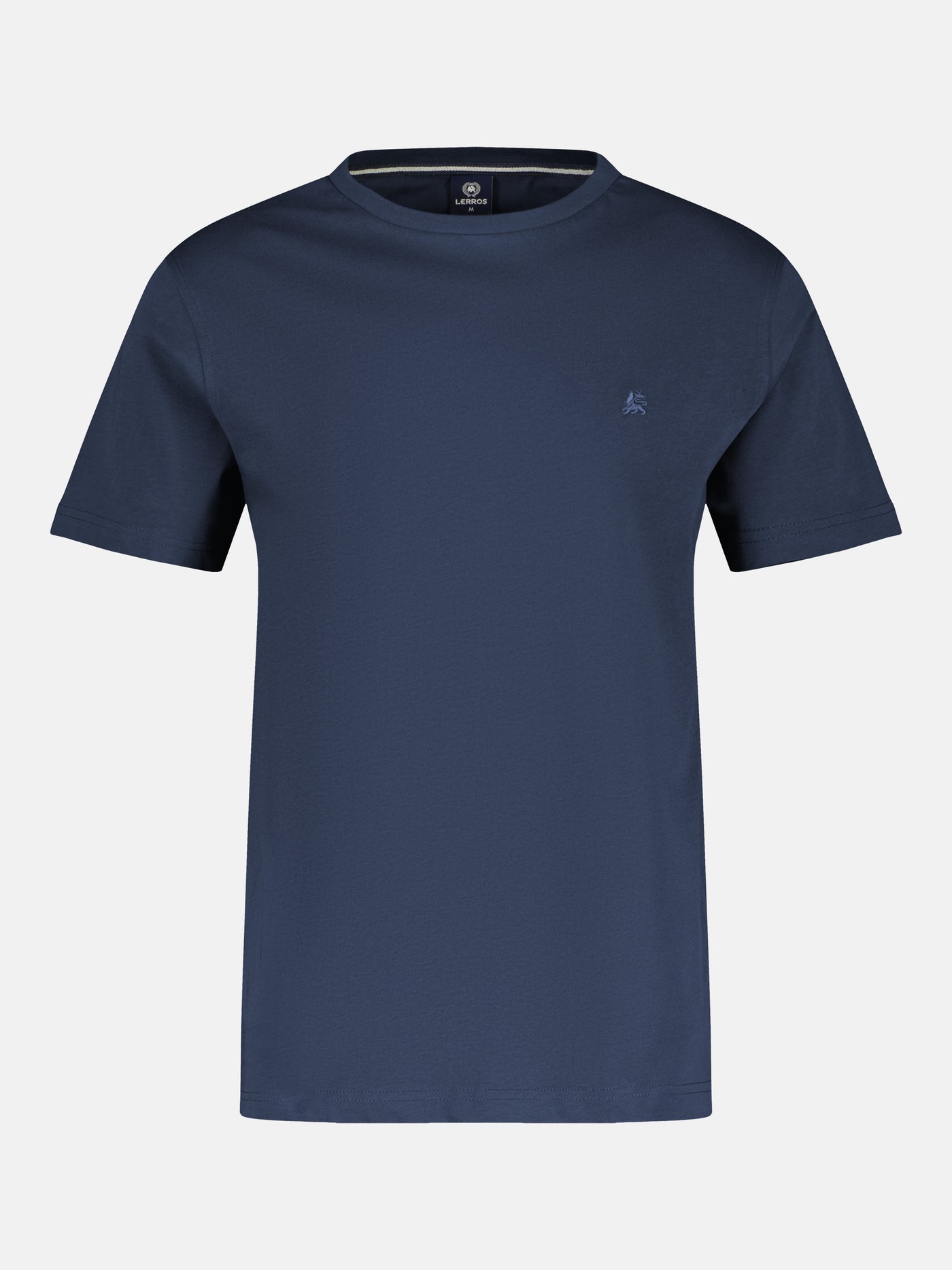 Basic T-shirt with logo stitch, plain