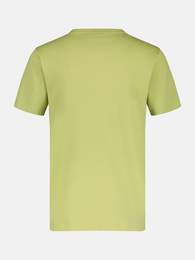 Basic T-Shirt mit Logostitch, unifarben