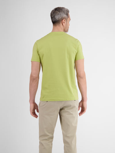 Basic T-Shirt mit Logostitch, unifarben