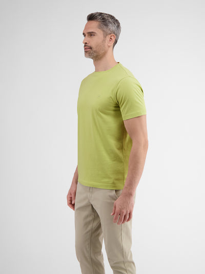 Basic T-Shirt mit Logostitch, unifarben