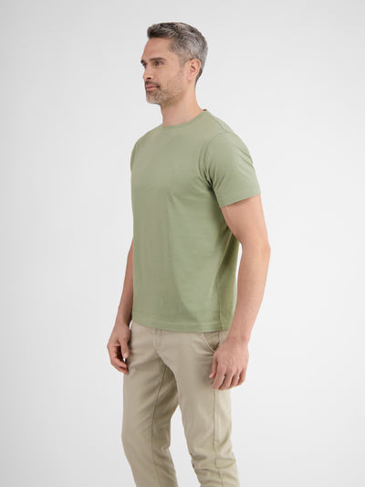 Basic T-shirt with logo stitch, plain