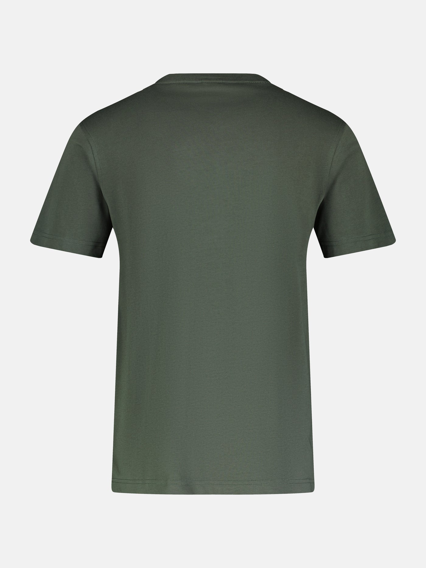 Basic T-shirt with logo stitch, plain