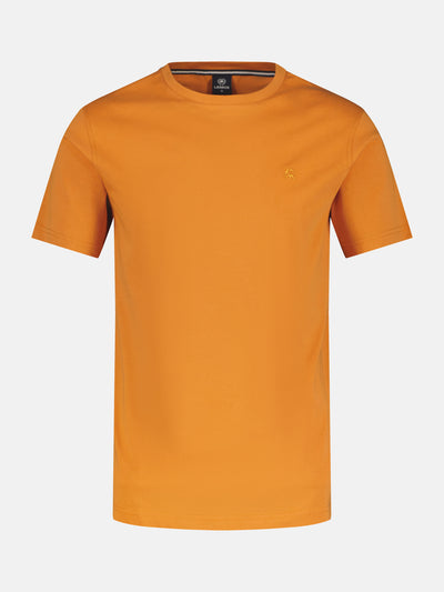 Basic T-shirt with logo stitch, plain