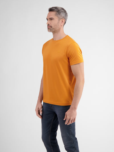 Basic T-Shirt mit Logostitch, unifarben