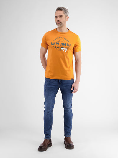 Effen T-shirt met print