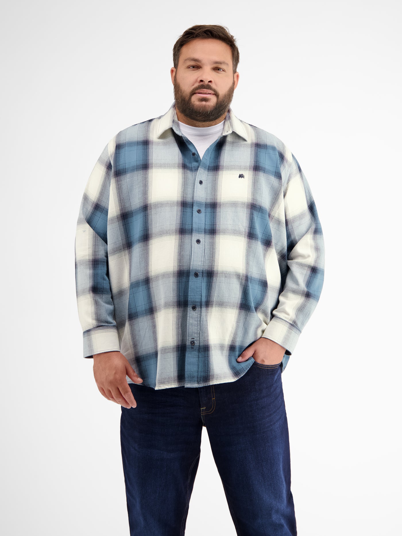 Long sleeve shirt, checked