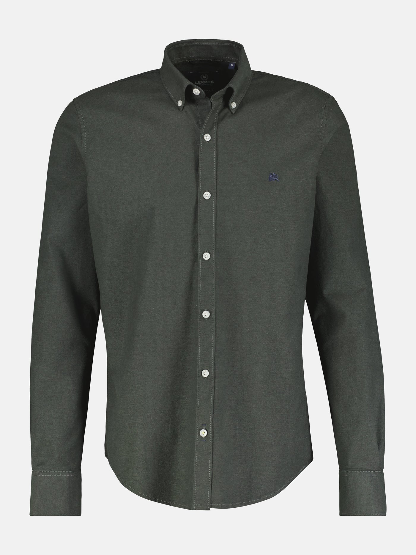 Stretch Oxford shirt with button-down collar