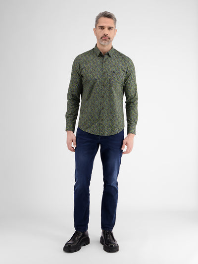 Long-sleeved shirt, fashionable print