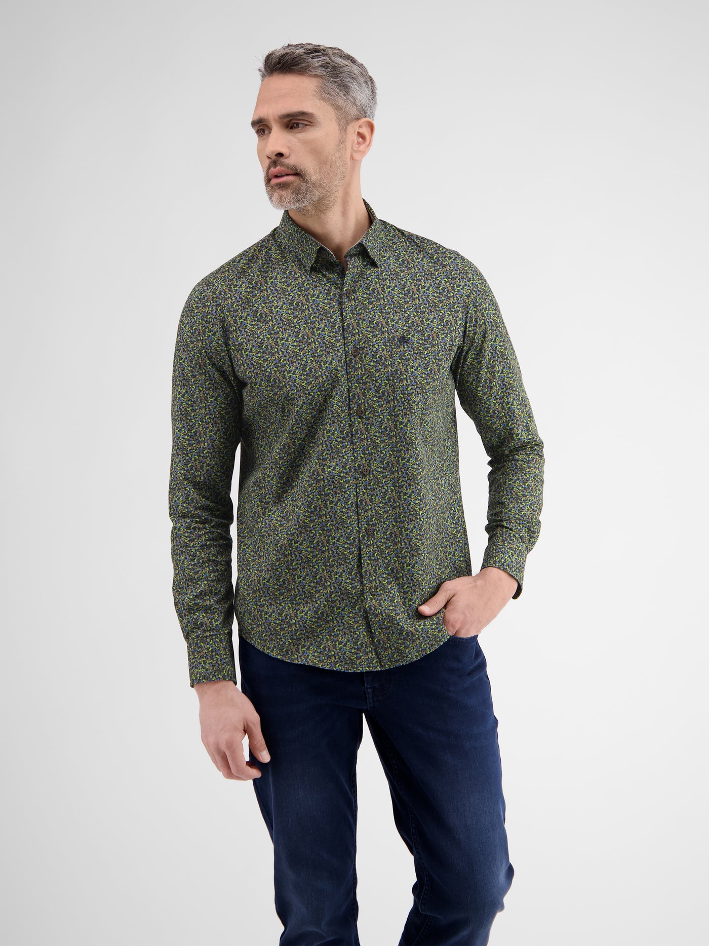 Long-sleeved shirt, fashionable print