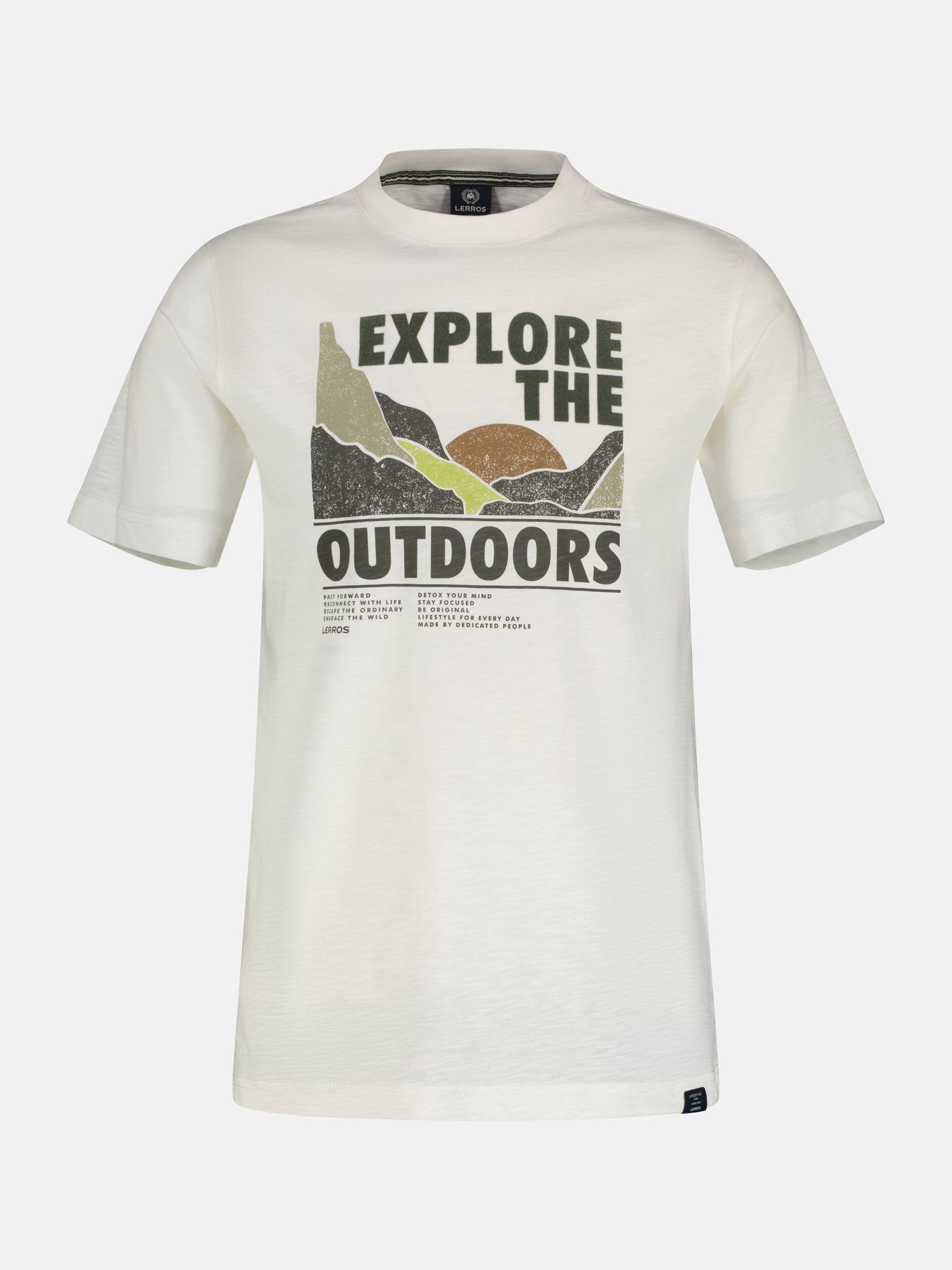 T-shirt met outdoorprint op de borst