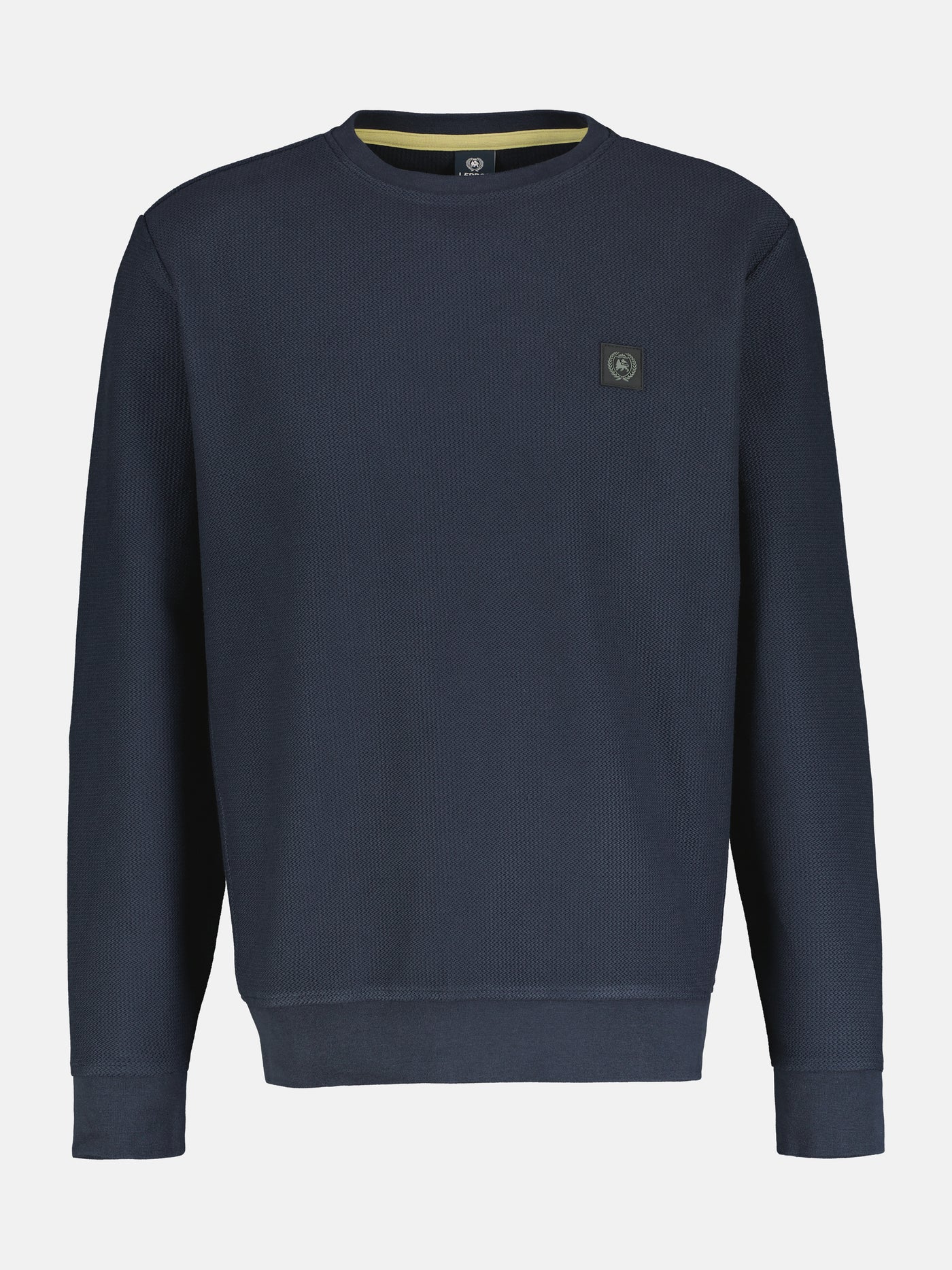 Men's sweatshirt in soft, pre-washed textured quality