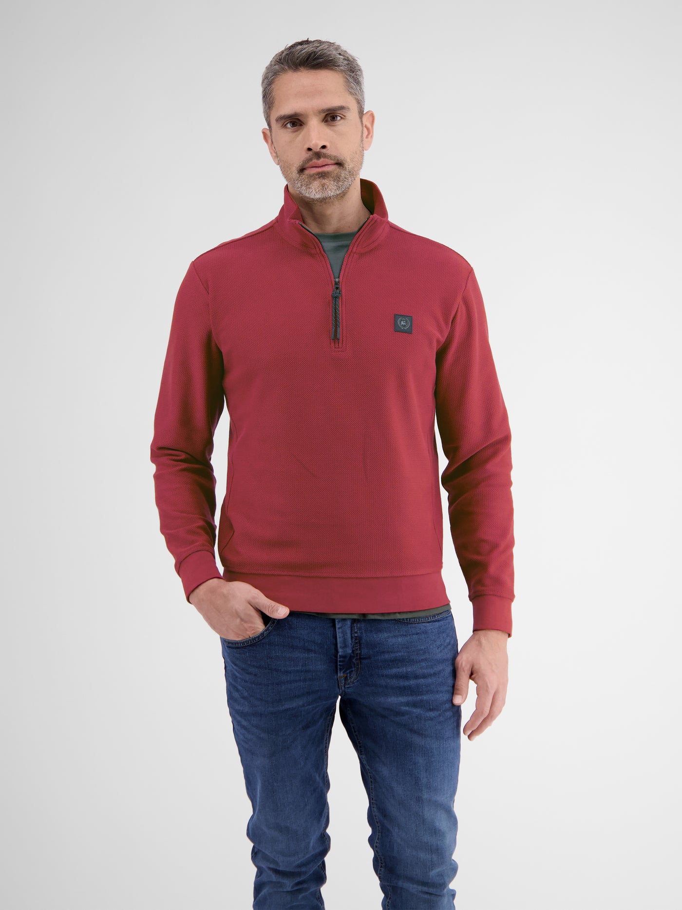 Troyer sweatshirt in structured quality