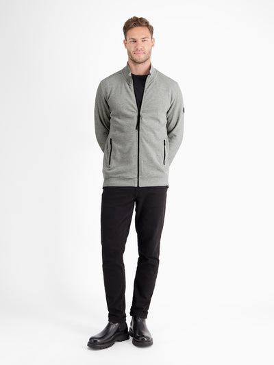 Sweat jacket in soft structured quality