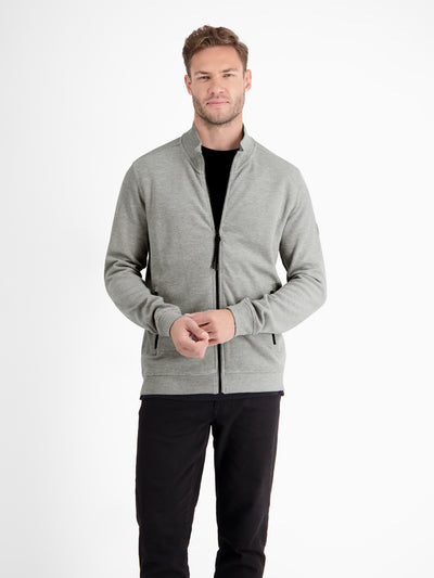 Sweat jacket in soft structured quality