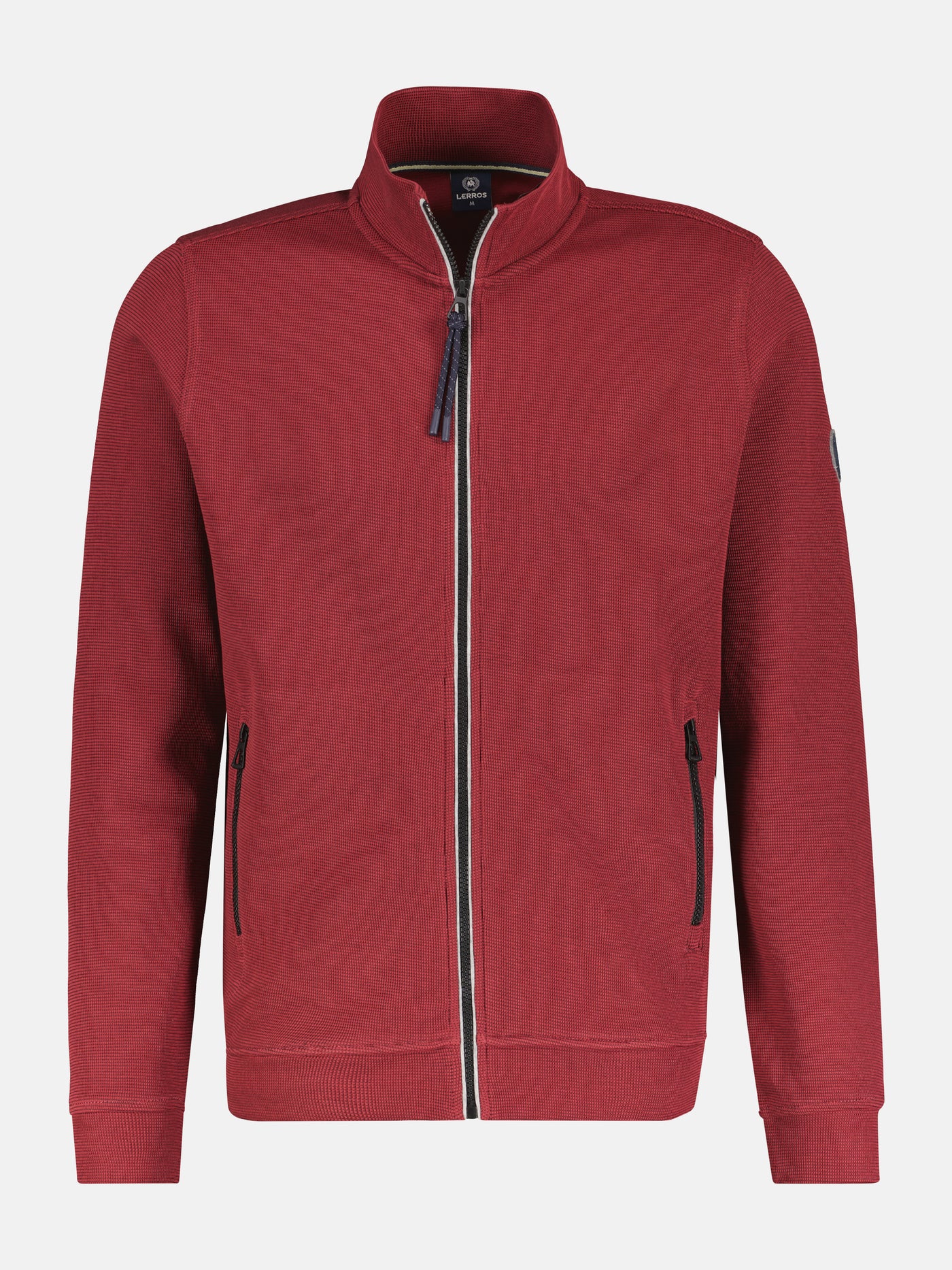 Sweat jacket in soft structured quality