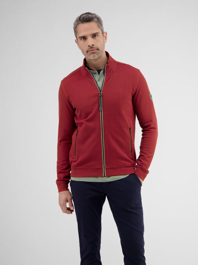 Sweat jacket in soft structured quality