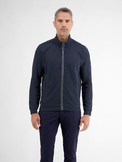 Sweat jacket in soft structured quality