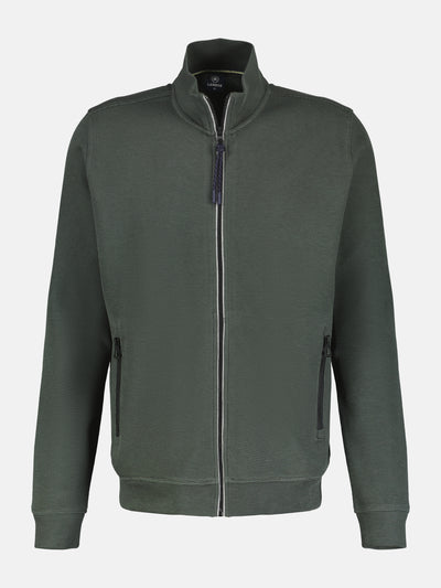 Sweat jacket in soft structured quality