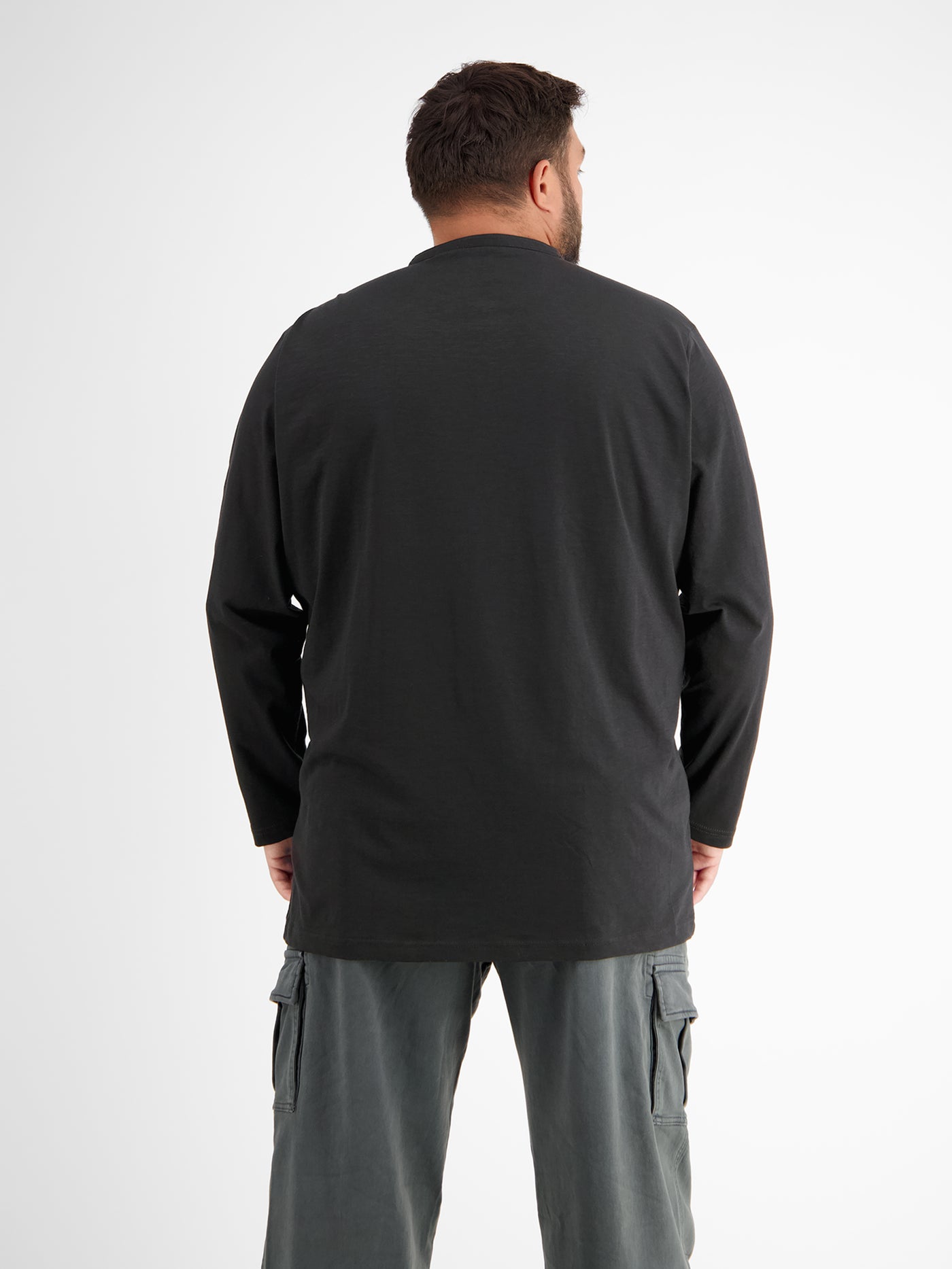 Men's long-sleeved Serafino